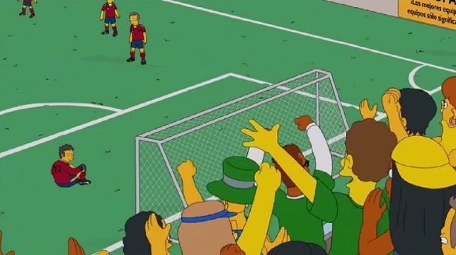 La selección española en Los Simpsons