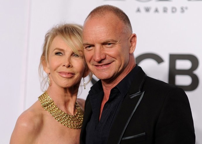 Sting and actress Trudie Styler attend