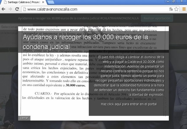 Imagen de la web www.Calatravanonoscalla.Com