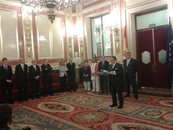 Acto de las Cámaras de Comercio en el Congreso