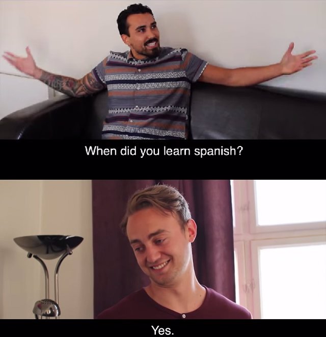 ¿Cuando aprendiste a hablar español?
