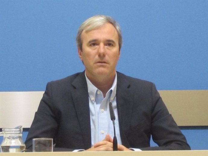 El concejal del PP, Jorge Azcón