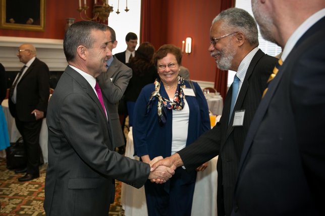 Paulino Rivero durante su visita a Washington