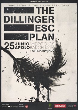 Cartel The Dillinger Escape Plan en Barcelona