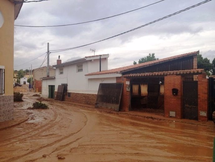 Inundaciones en Buenache de Alarcón 