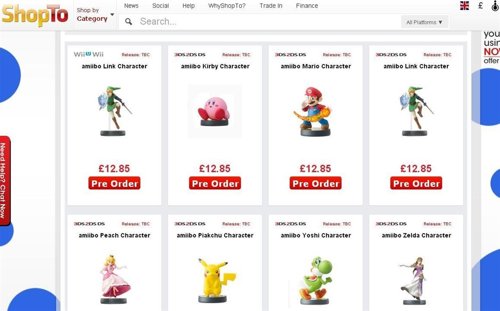 Amiibo en ShopTo