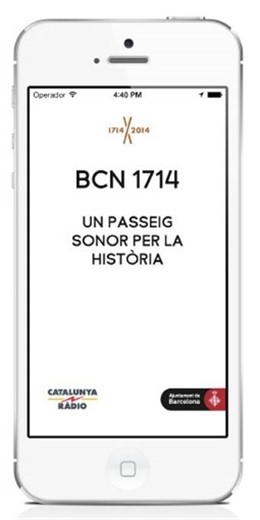 La 'app'  'Un passeig sonor per la història' 