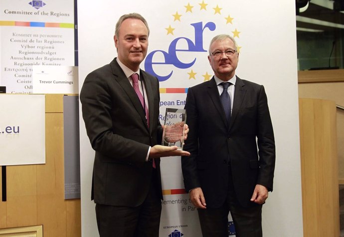 Fabra recoge el Premio a la Comunitat como Región Emprendedora Europea