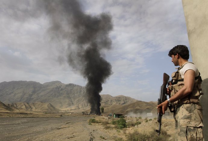 Soldado afgano en Afganistán