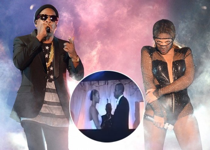 Beyoncé y Jay-Z, como distracción a los rumores de infidelidad, usan video boda