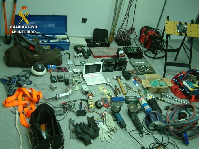 Material intervenido en la 'Operación cigarrillo'