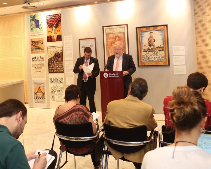 Salvador Esteve y Joaquim Ferrer en la rueda de prensa