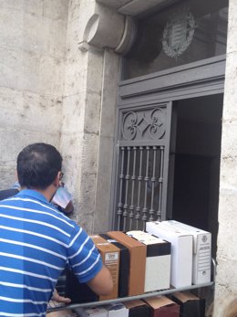 Registro del despacho del jefe de Mantenimiento del Ayuntamiento de Valladolid