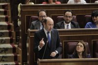 Cerrada ovación del Congreso a Rubalcaba en su despedida del Parlamento