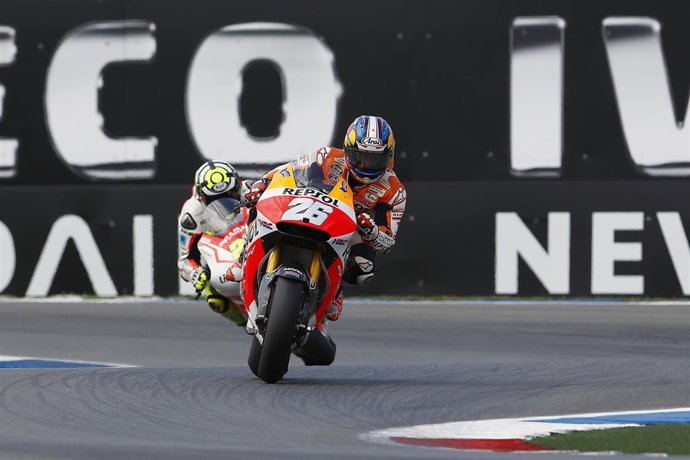 El piloto de MotoGP Dani Pedrosa en Assen