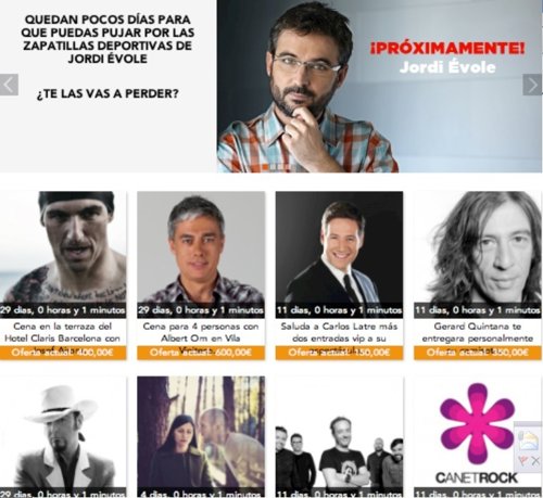 Pantallazo de la página web MyCausa