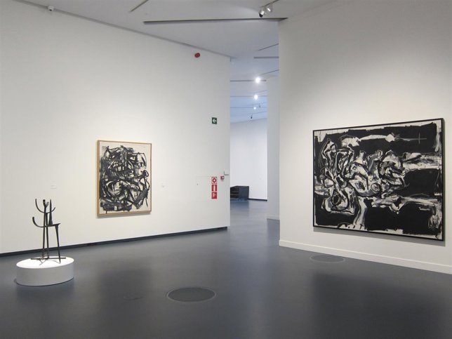 Obras de Antonio Saura en la inauguración del CaixaForum Zaragoza