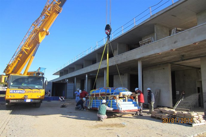 Obras en el Acuario de Sevilla
