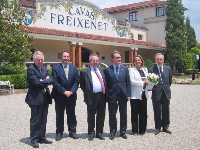 Visita del presidente Artur Mas a Freixenet