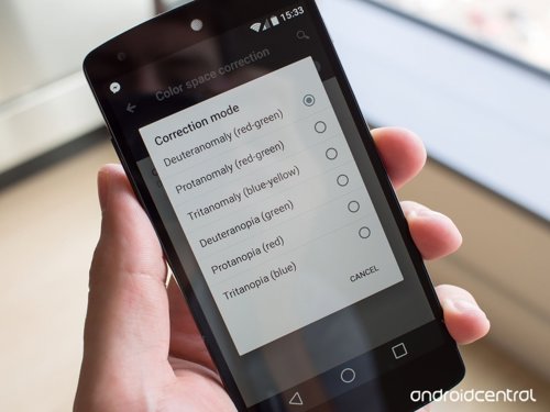 Los daltónicos podrá ajustar los colores del móvil en Android L