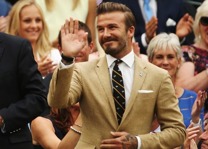 David Beckham en Wimbledon