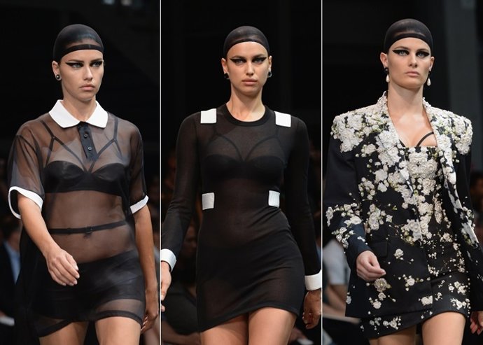 Irina, Adriana y Candice, tres intrusas en una pasarela de hombres