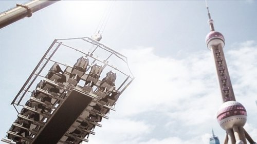 Imagen de restaurante en las alturas en Shangai