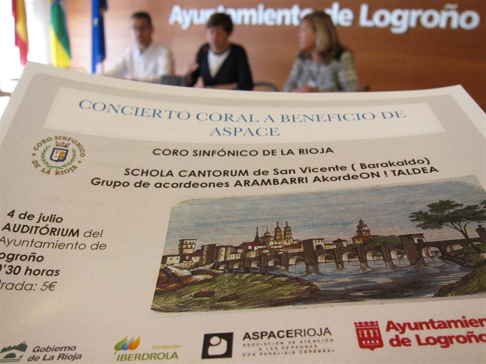 Presentación concierto solidario Aspace
