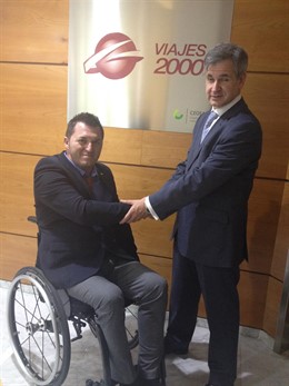 El Consejero delegado de Viajes 2000, Jon Cortina y el presidente de PREDIF