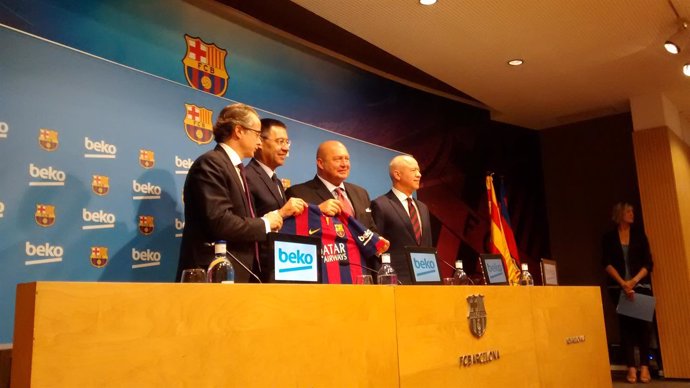 Presentación del acuerdo entre Beko y el FC Barcelona 