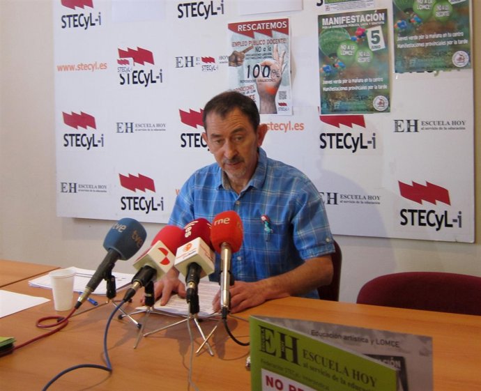 El secretario general de STECyL-i, Pedro Escolar