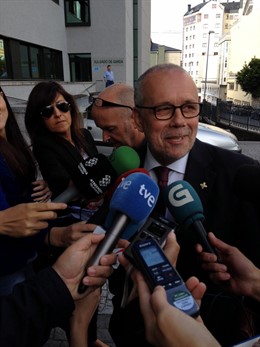 El edil socialista José Nogueira en Lugogg