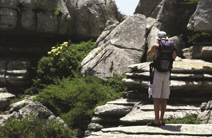 Viajero turista mochila 