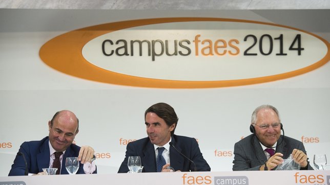 Luis de Guindos, Aznar, Schaeuble