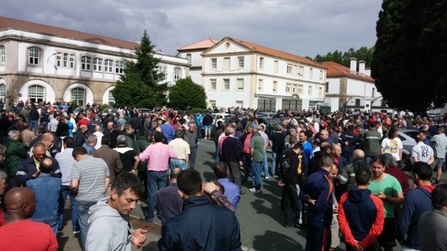 Protesta de trabajadores de Navantia en Ferrol
