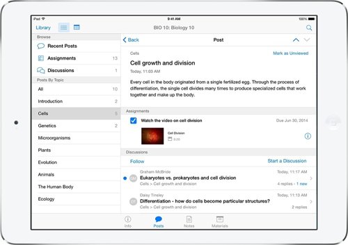 Los docentes podrán crear y editar cursos en el iPad con iTunes U