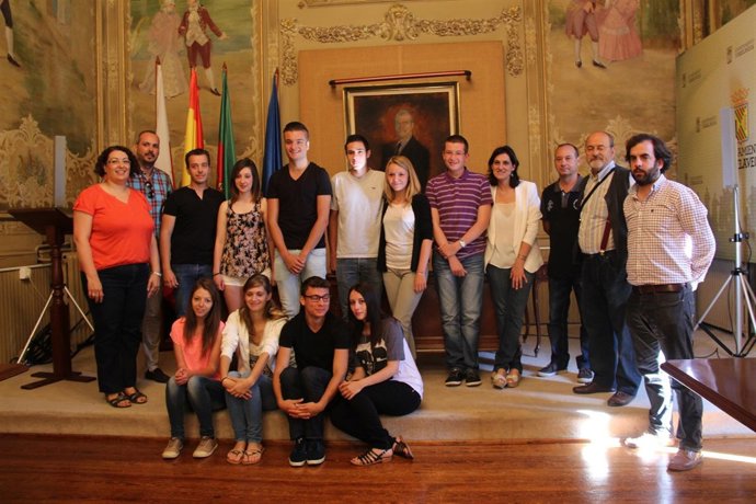 Alumnos con la alcaldesa 