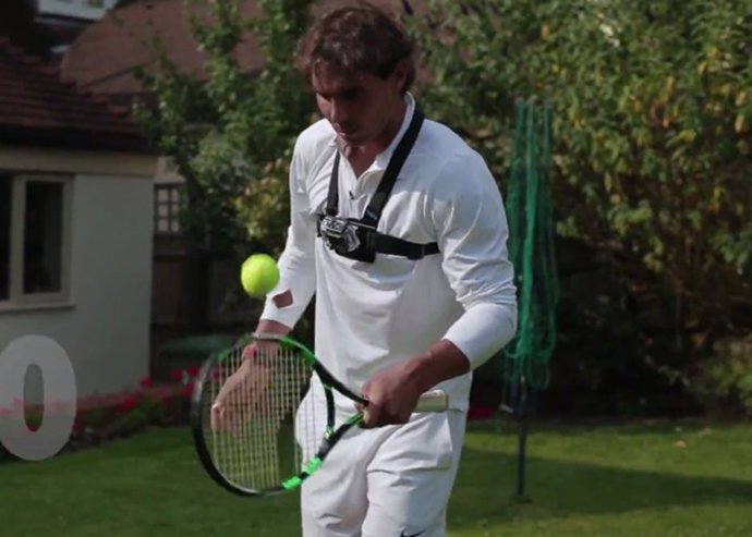 Rafa Nadal, el maestro de la raqueta: ¡406 toques con el canto! 