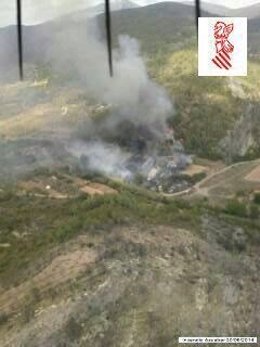 Incendio en Azuébar