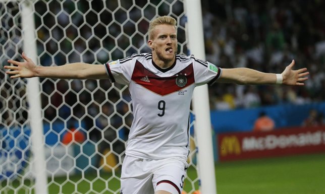 Schuerrle celebra el gol contra Argelia en la prórroga