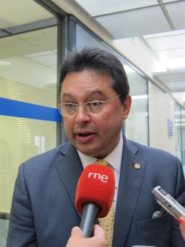Ministro de industria de Paraguay, Gustavo Leite, en la FADE