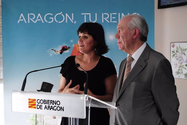 Bono y Allué presentanla oferta turística  Aragón, tu Reino