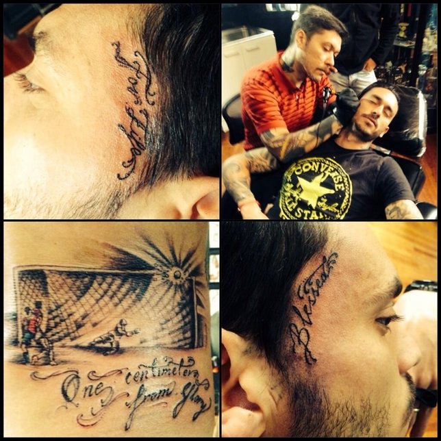 Tatuaje del chileno Mauricio Pinilla