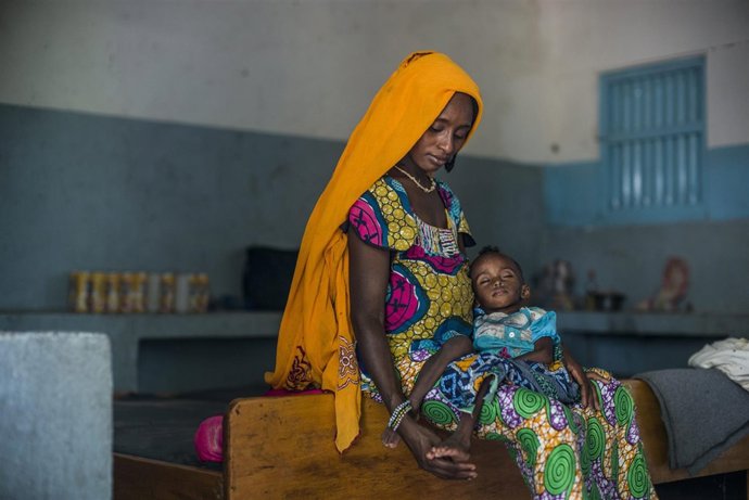 Refugiada centroafricana en Chad