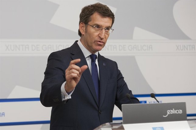 Alberto Núñez Feijóo tras el Consello de la Xunta