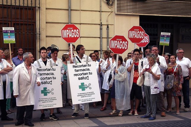 Protesta de farmacéuticos