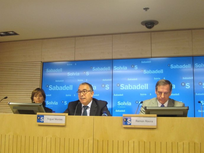 Anna Guanter, Miguel Montes, Ramon Rovira (Banco Sabadell)
