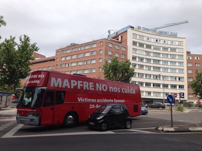 Autobús de las víctimas de Spanair