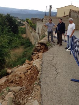 Daños ocasionados por las tormentas en Monroyo (Teruel)