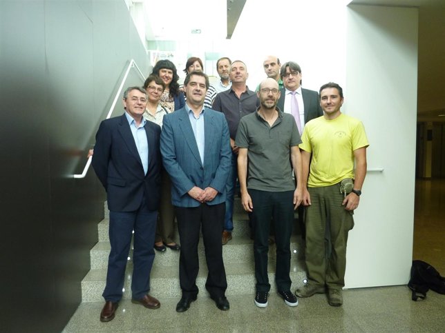 Ecioloza, junto a representantes de los ayuntamientos y mancomunidades.